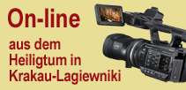 Webcam On-line aus dem Heiligtum in Krakau-Lagiewniki