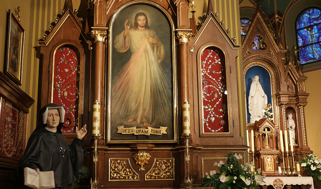 Das Bild Barmherzigkeit Gottes Die heilige Schwester Faustina Das