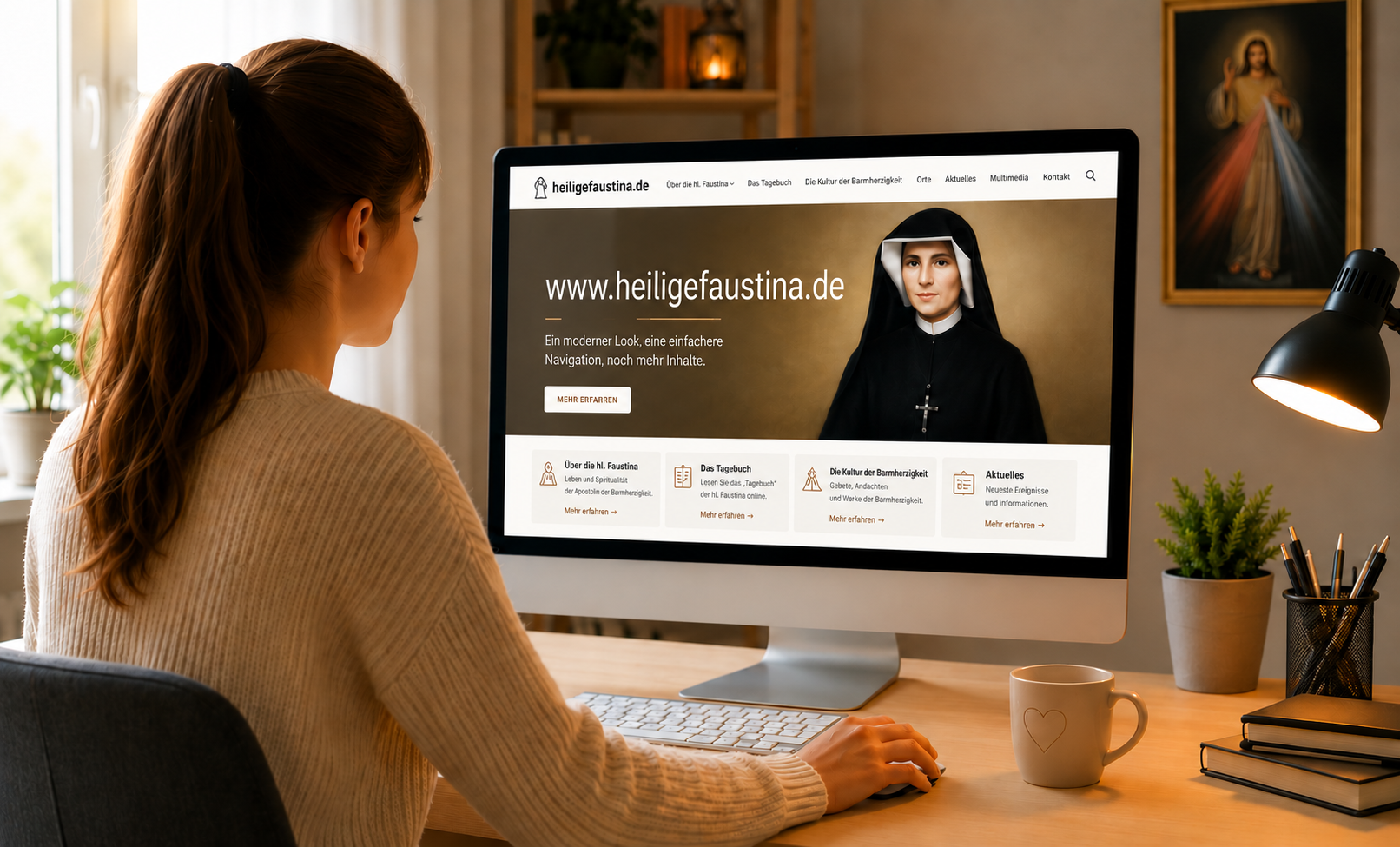 Die deutsche Website im neuen Erscheinungsbild